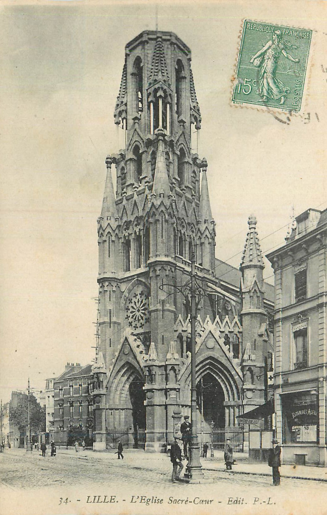 CPA Lille L'Eglise Sacre Coeur