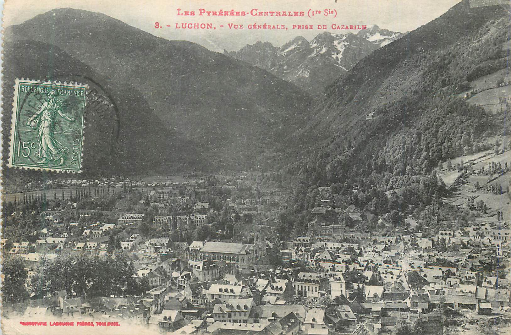 CPA Luchon Les Pyrenees Centrales Vue Generale