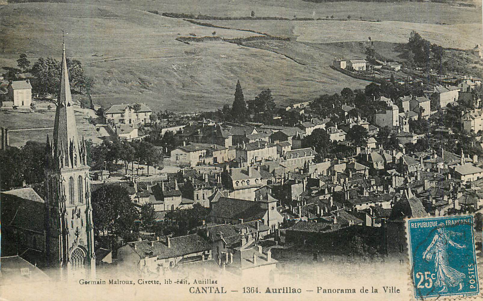 CPA Cantal Aurillac Panorama de la Ville