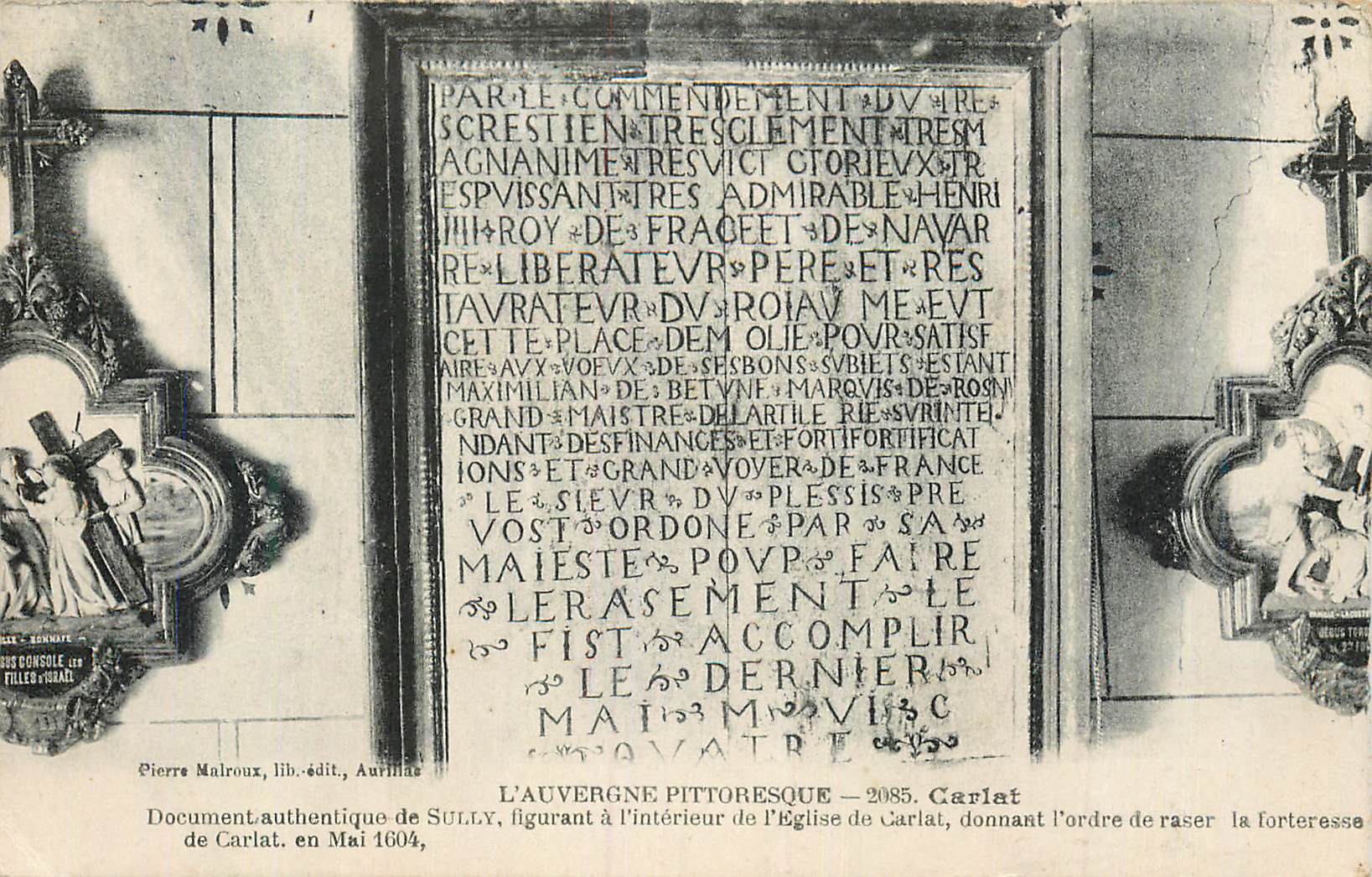 CPA L'Auvergne Pittoresque Carlat Document authentique de Sully