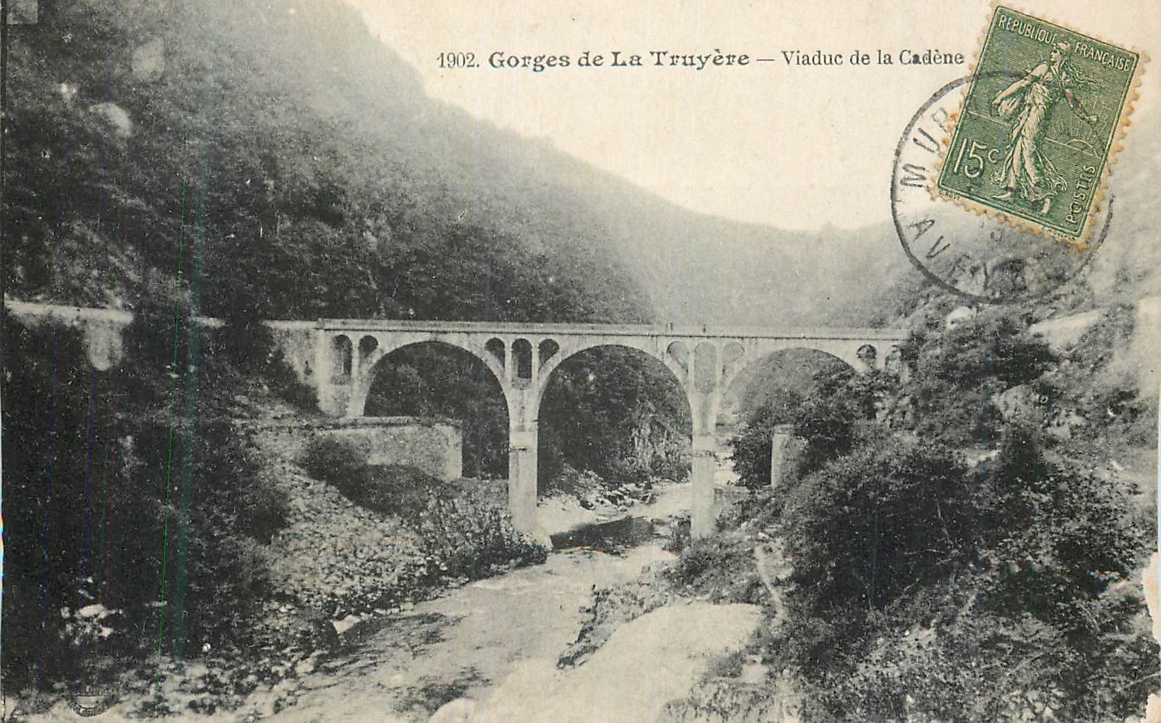 CPA Gorges de la Truyere Viaduc de la Cadene