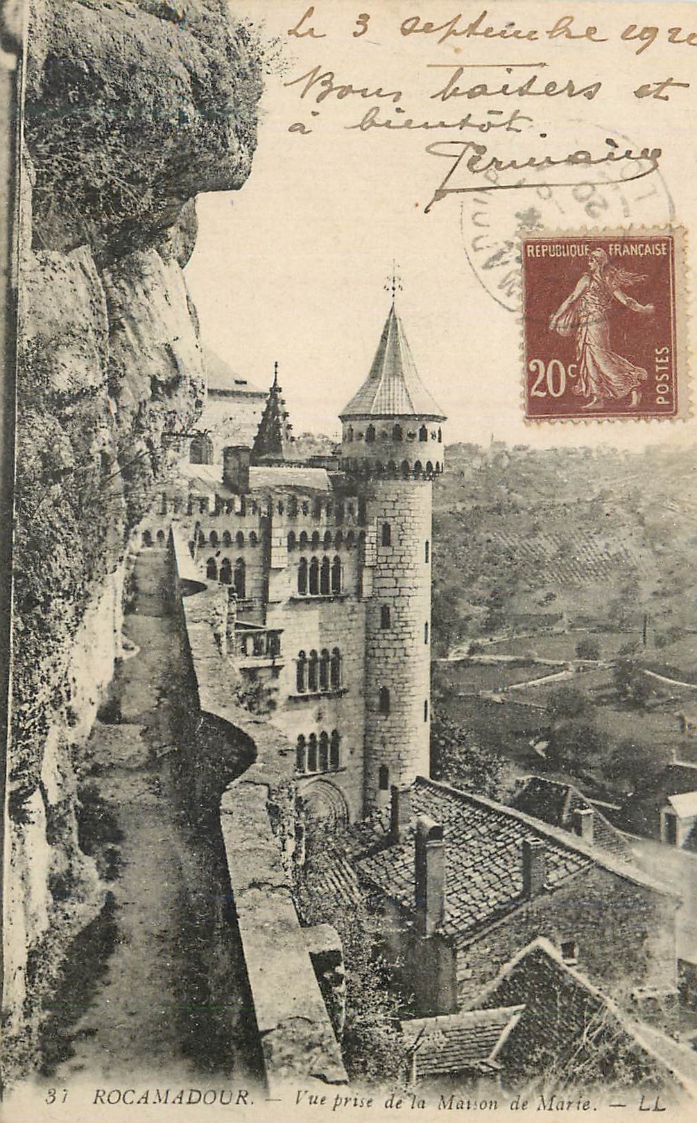 CPA Rocamadour Vue prise de la Maison de Marie