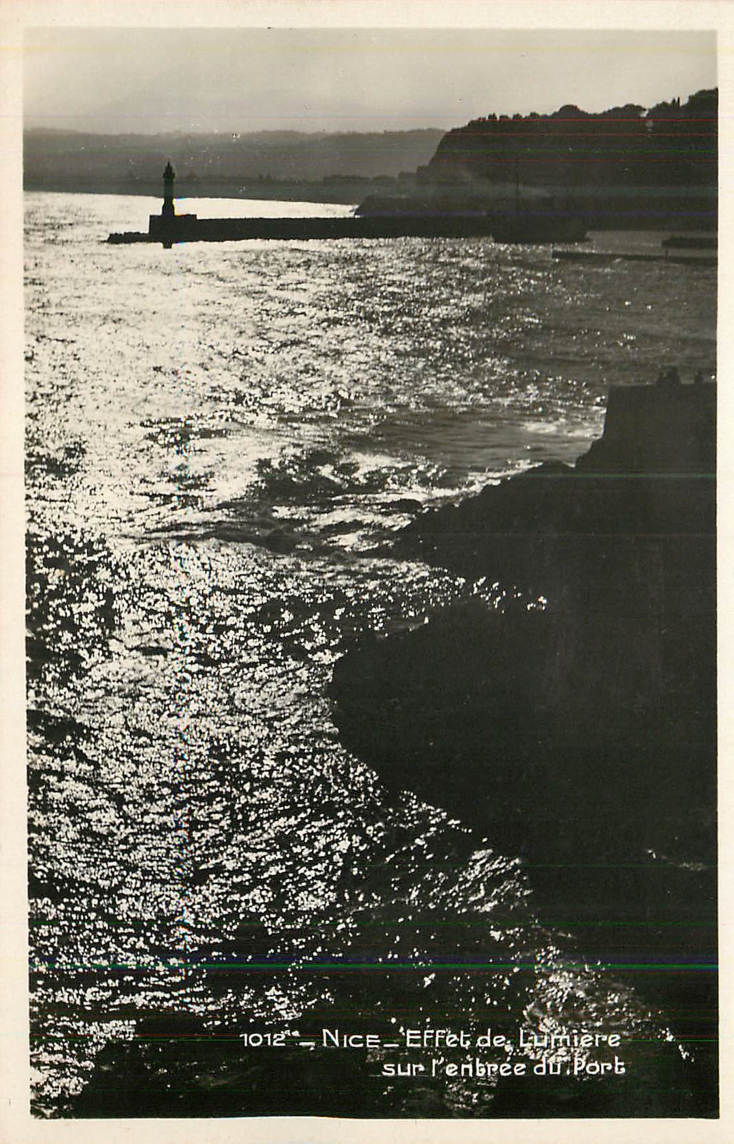 CPM Nice Effet de Lumiere sur l'Entree du Port