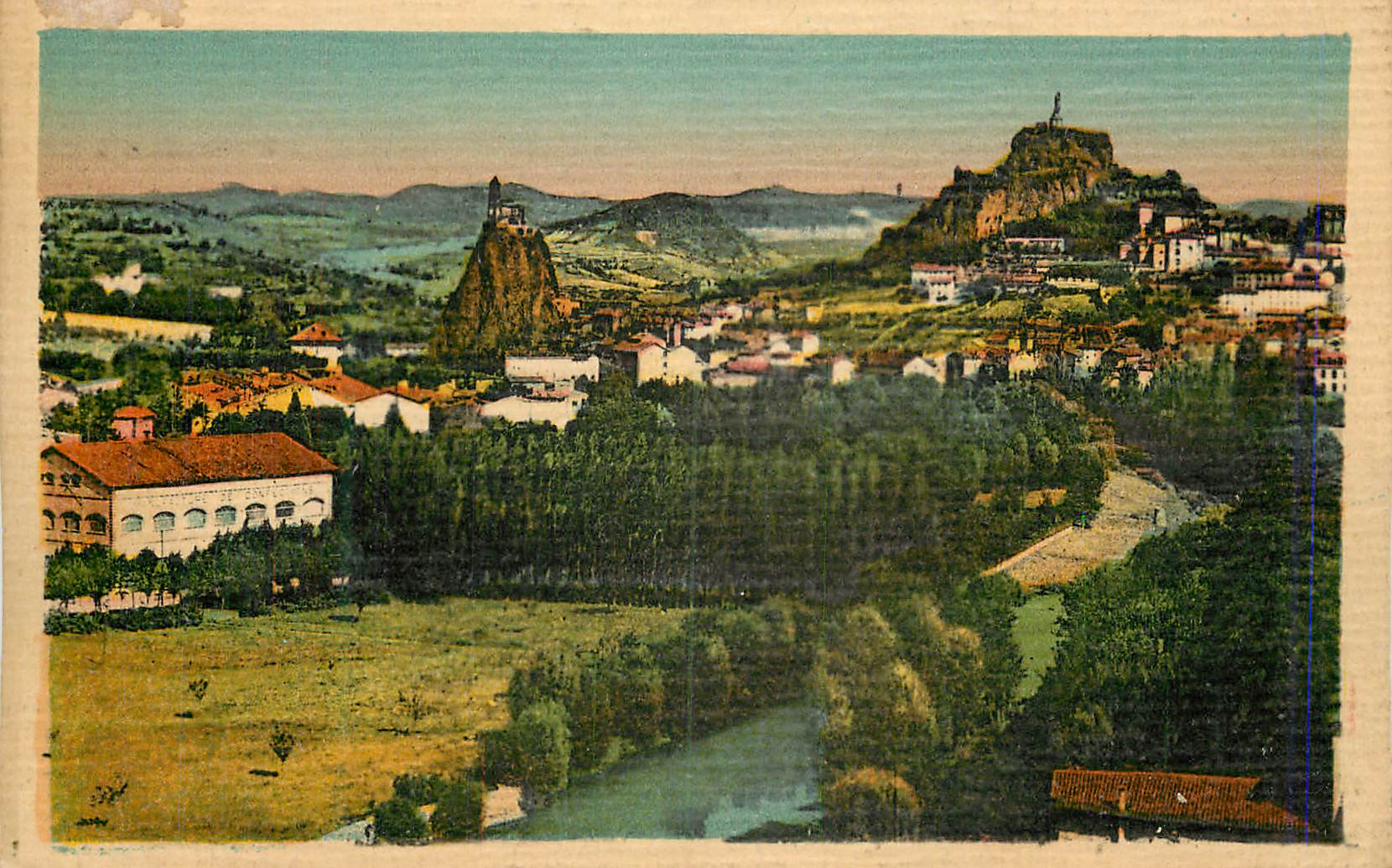 CPA Puy Vue Generale prise du Rocher d'Espaly