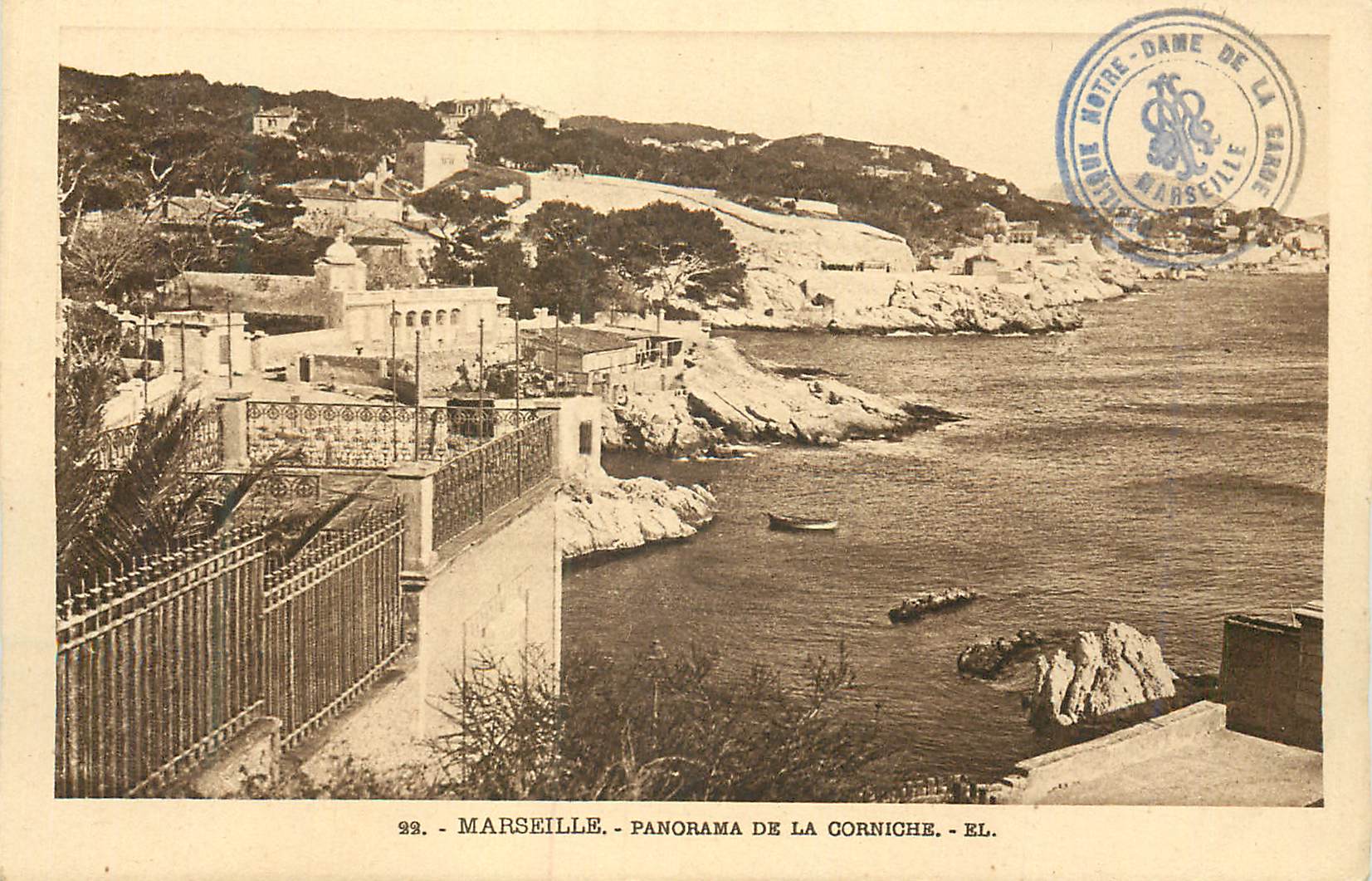 CPA Marseille Panorama de la Corniche