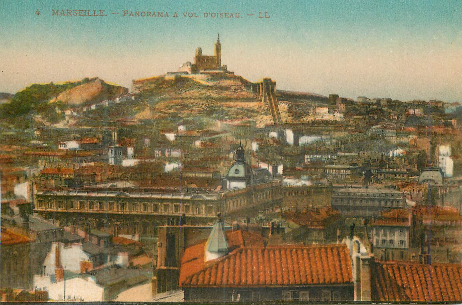 CPA Marseille Panorama a vol d'Oiseau