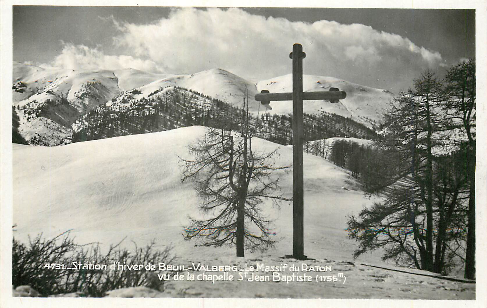 CPM Station d'Hiver de Beuil Valberg Le Massif du Raton vu de la chapelle St Jean Baptiste