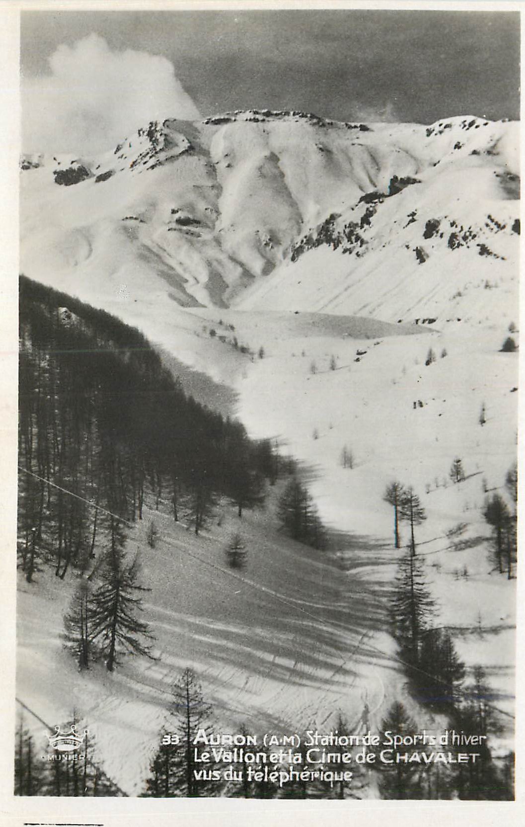 CPM Auron (A M) Station de Sports d'Hiver Le Vallon et la Cime de Chavelet