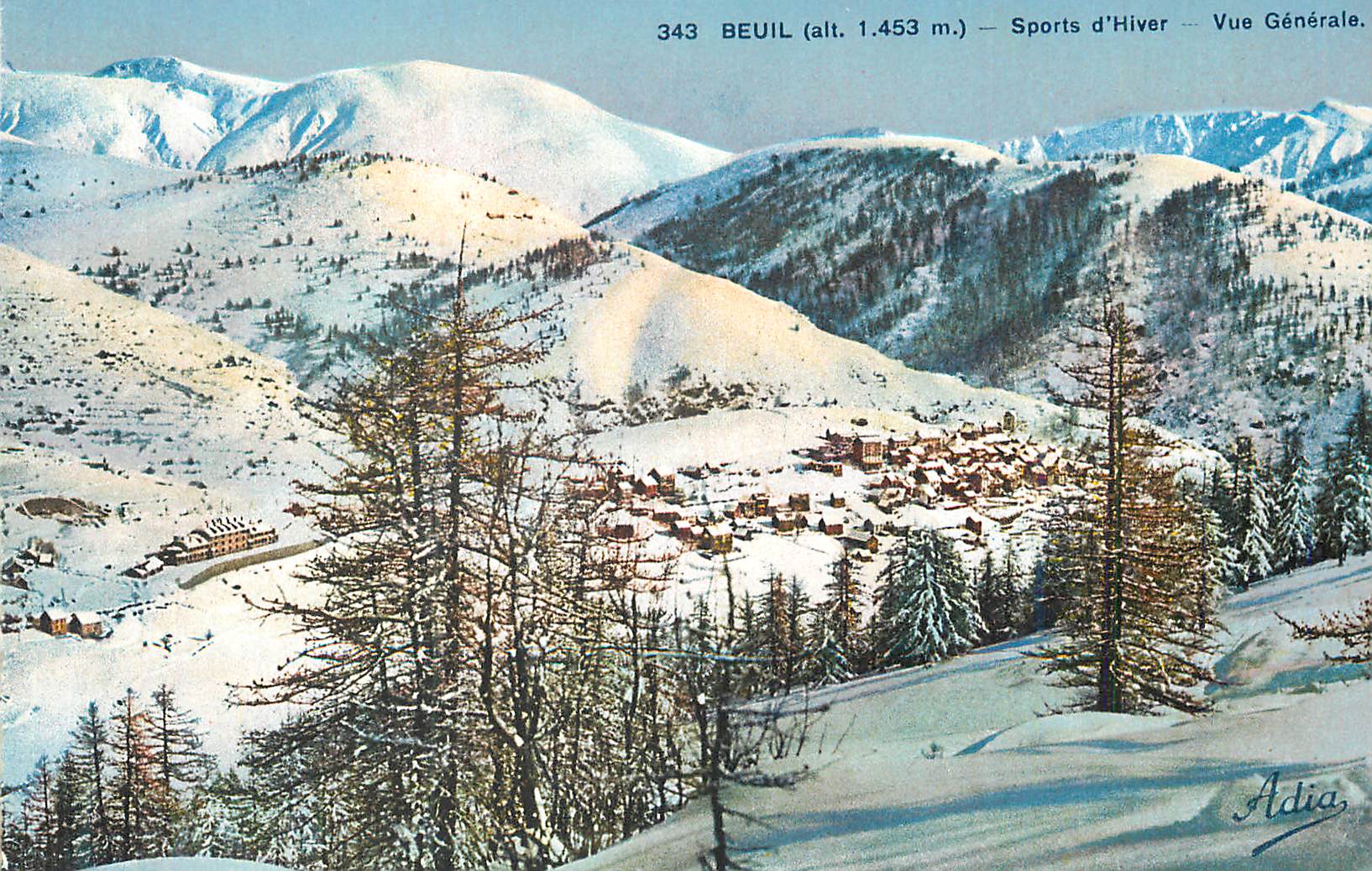 CPA Beuil (alt 1453 m) Sports d'Hivers Vue Generale