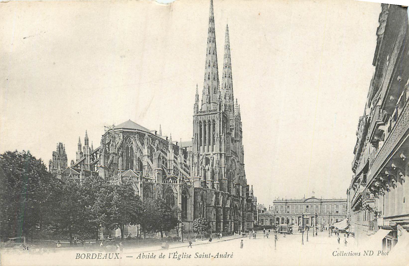 CPA Bordeaux Abside de l'Eglise Saint Andre