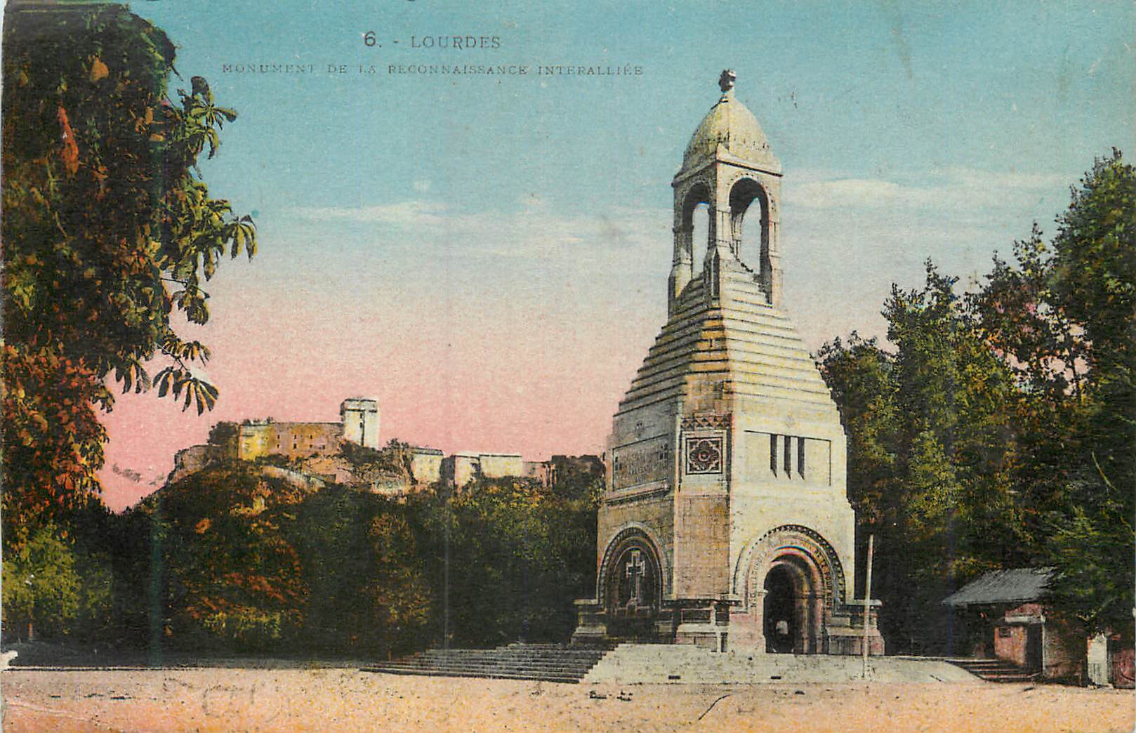 CPA Lourdes Monument de la reconnaissance interalliee