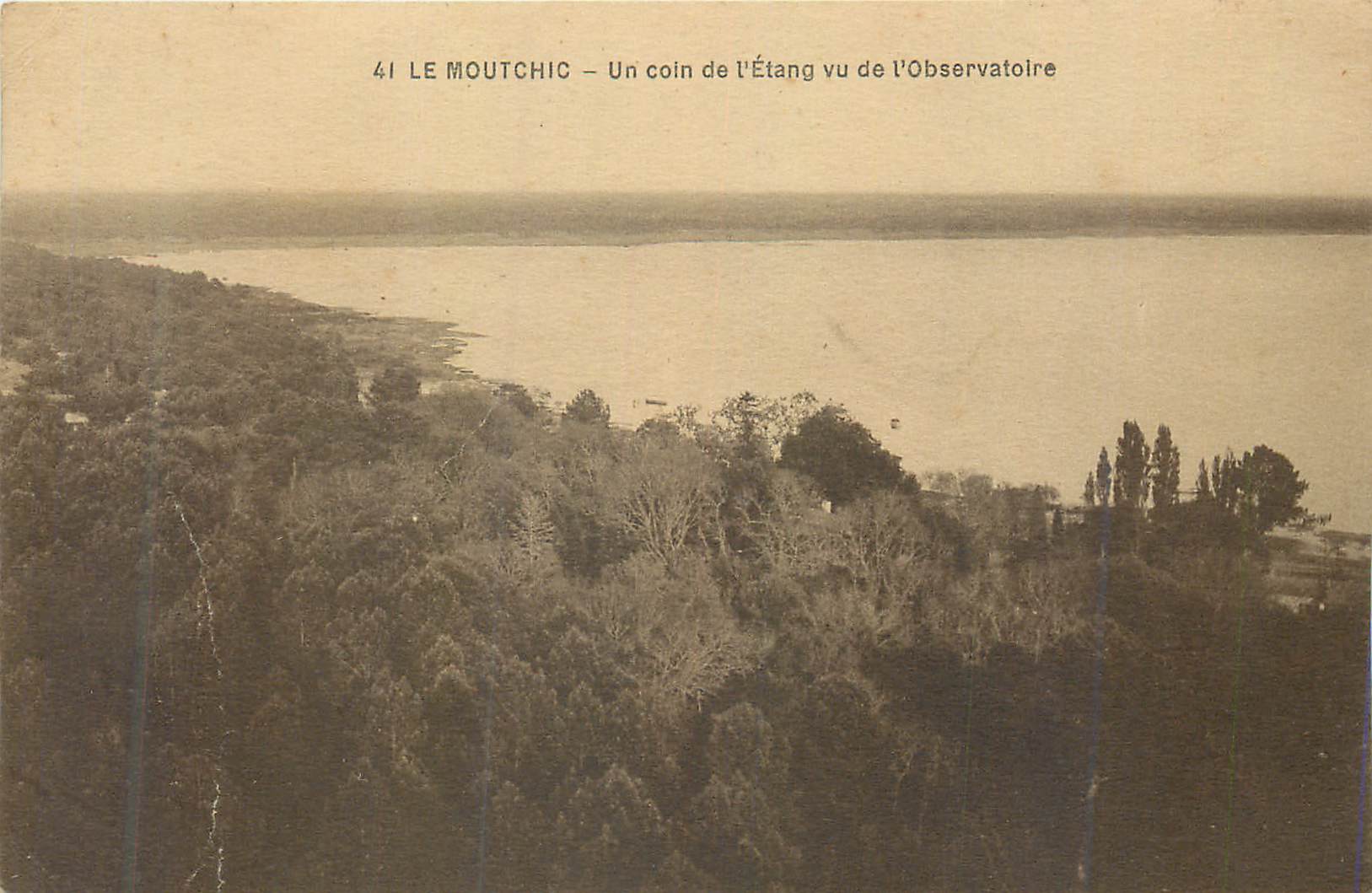 CPA Le Moutchic Un Coin de l'Etang vu de L'Observatoire