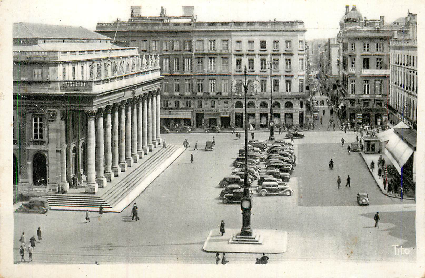 CPM Bordeaux Place de la Comedie Grand Theatre