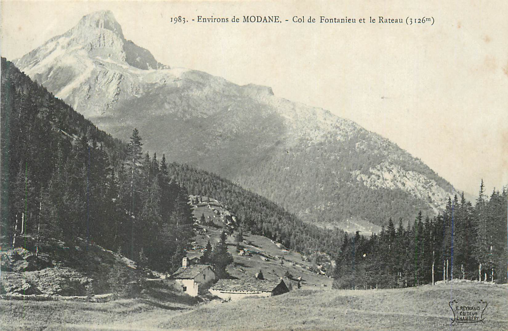 CPA Environs de Modane Col de Fontanieu et le Rateau (3126 m)