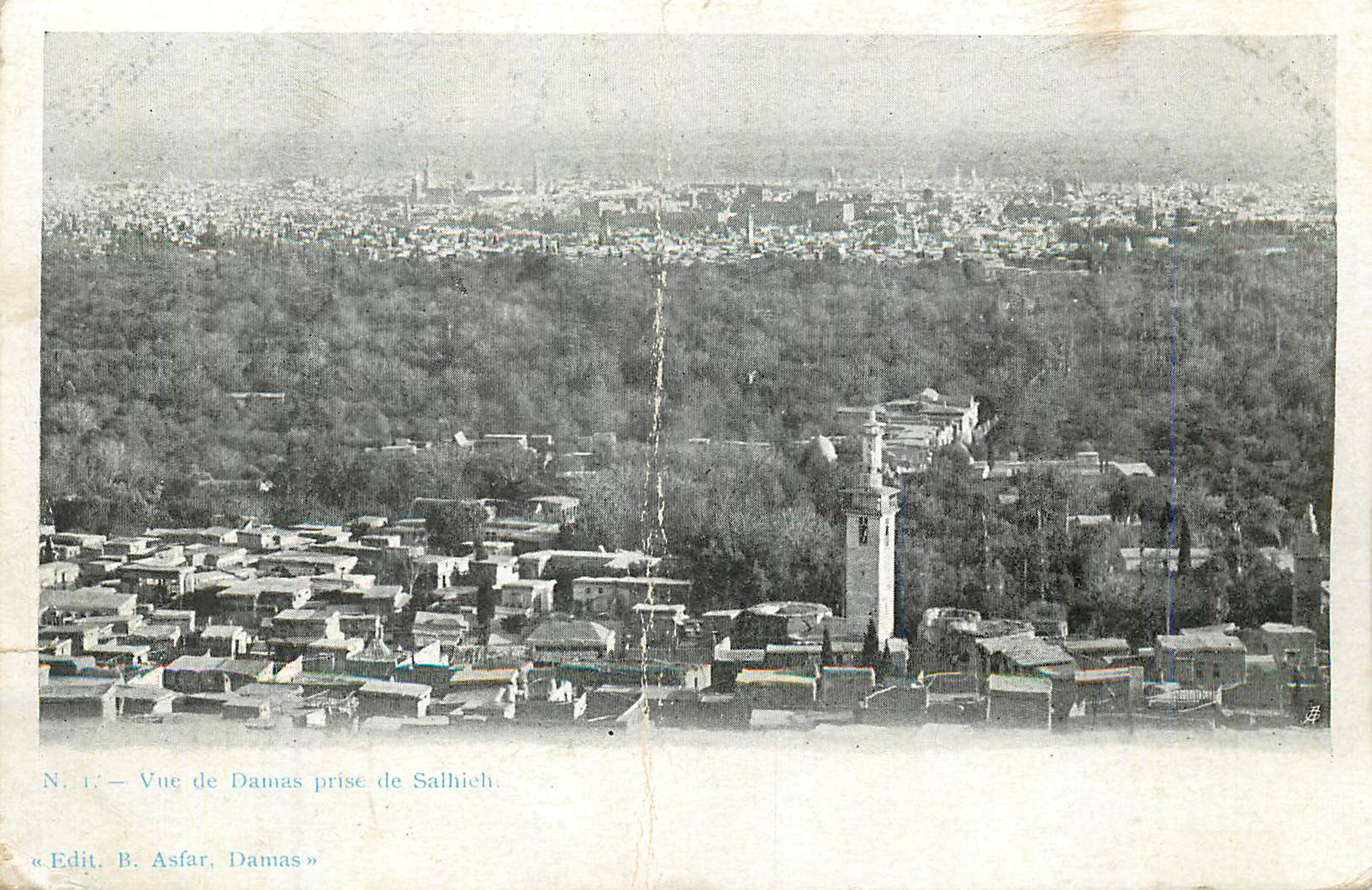 CPA Vue de Damas