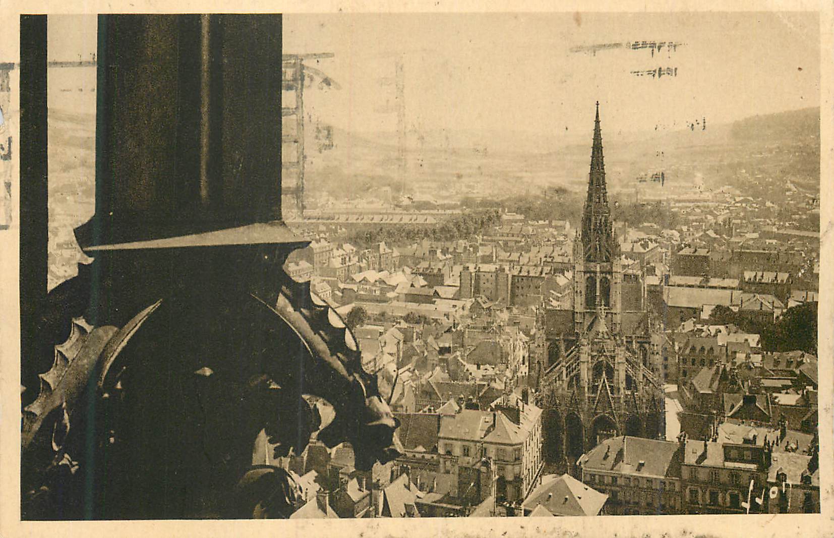 CPA Rouen (Seine Inferieure) Panorama sur la Cote Sainte Catherine