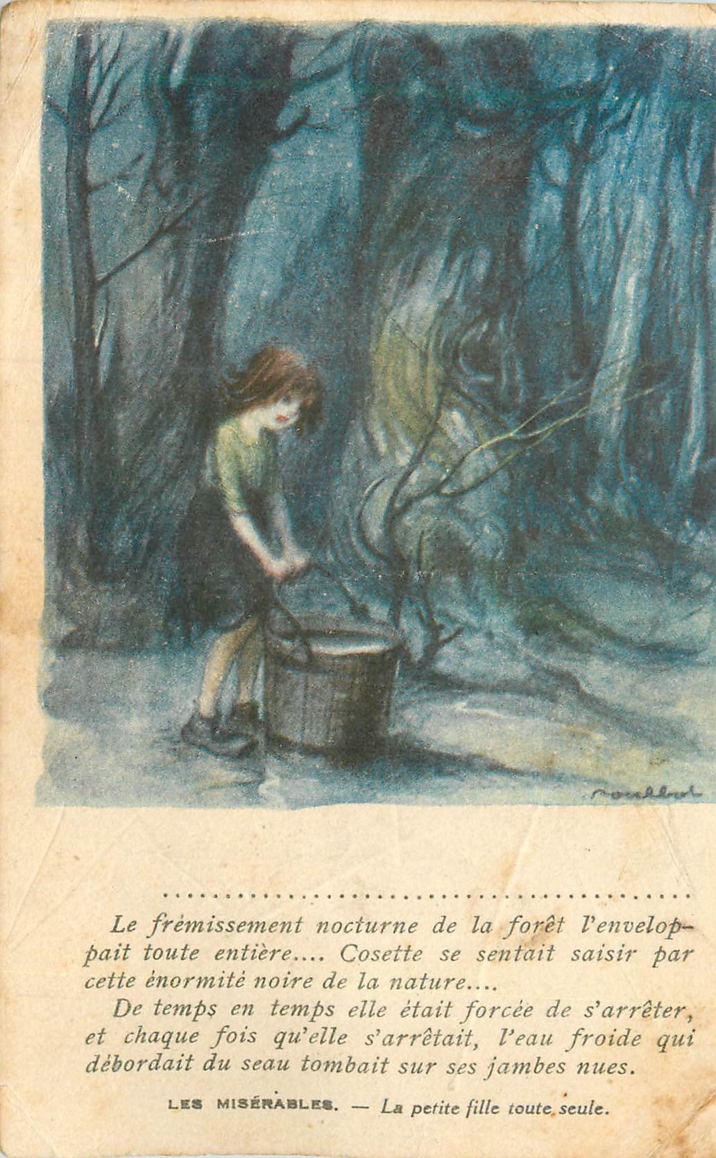 Cosette dans la forêt — Les Misérables — éditeur non visible