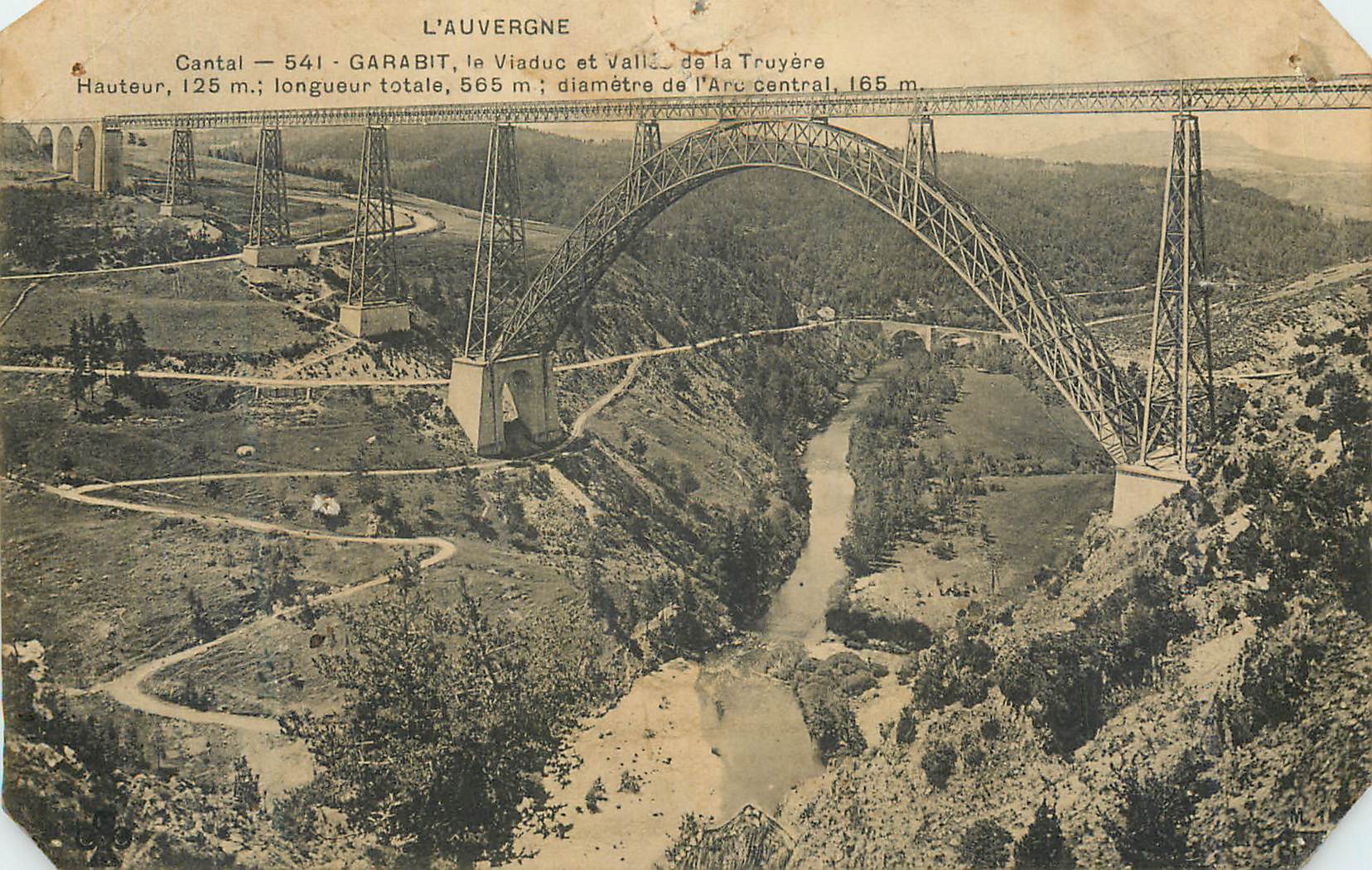 CPA Garabit Cantal L'Auvergne Le Viaduc