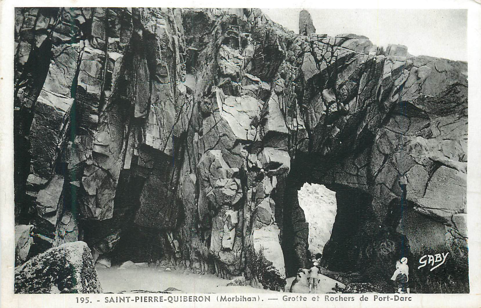 CPA Saint Pierre Quiberon (Morbihan) Grotte et Rochers de Port Darc