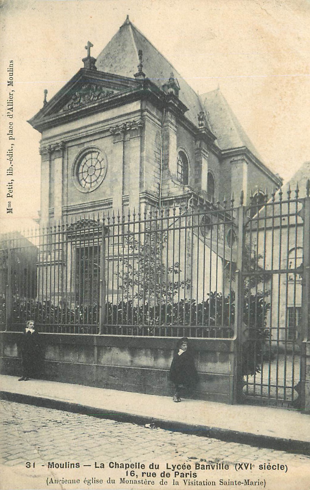 CPA Moulins La Chapelle du Lycee Banville (XVIe Siecle)