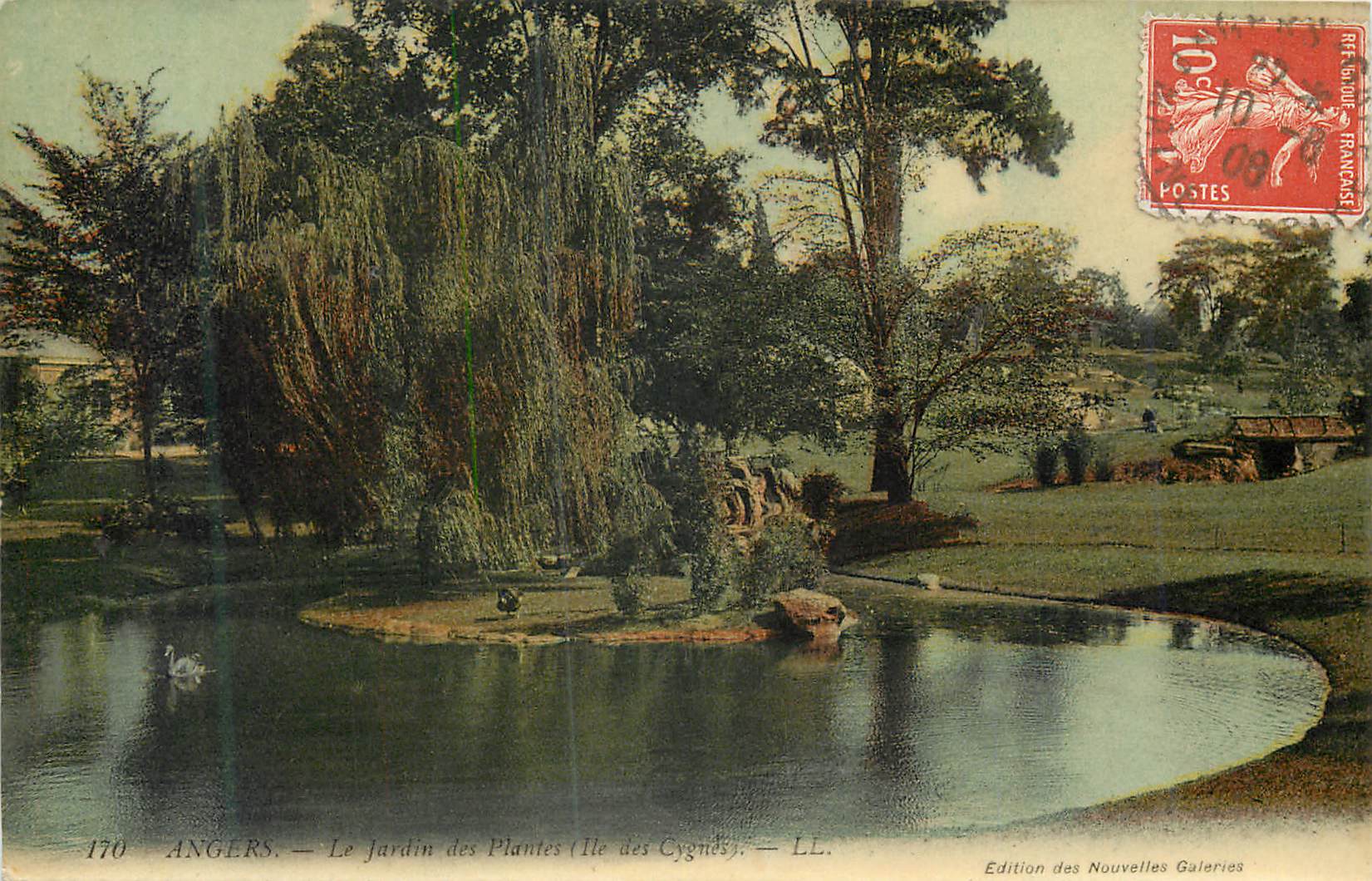 CPA Angers Le Jardin des Plantes (Ile des Cygnes)