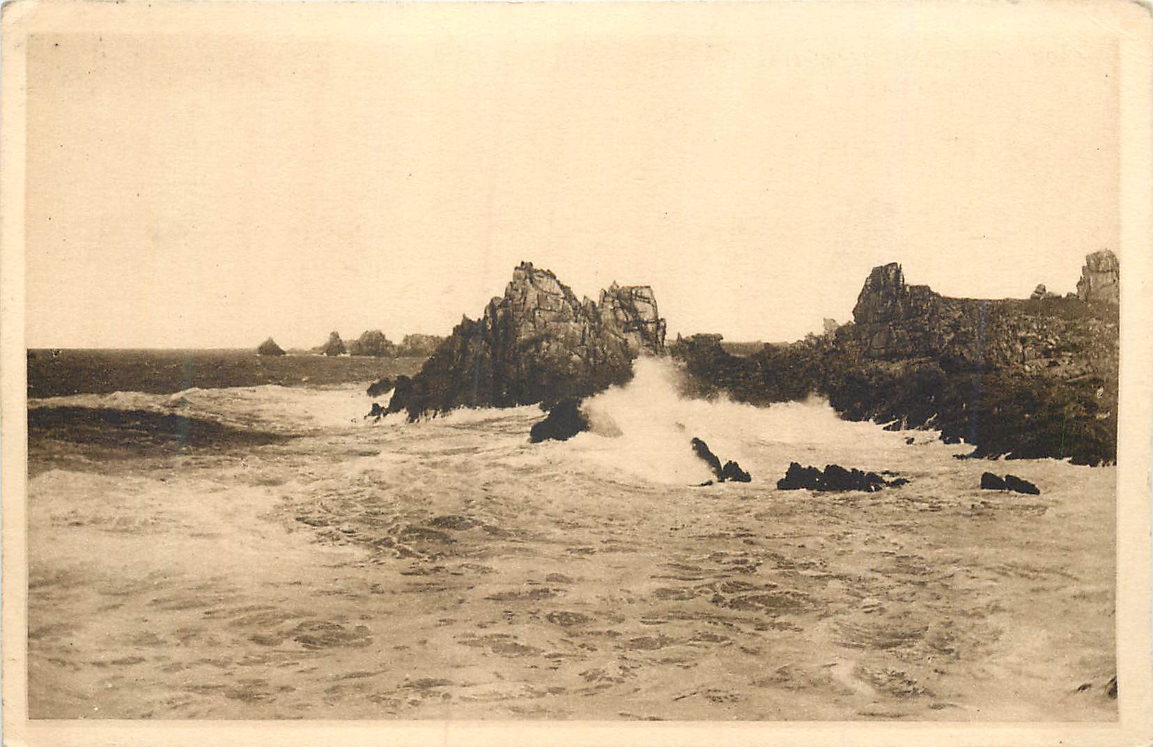 CPA Ouessant (Finistere) Etude de Vagues