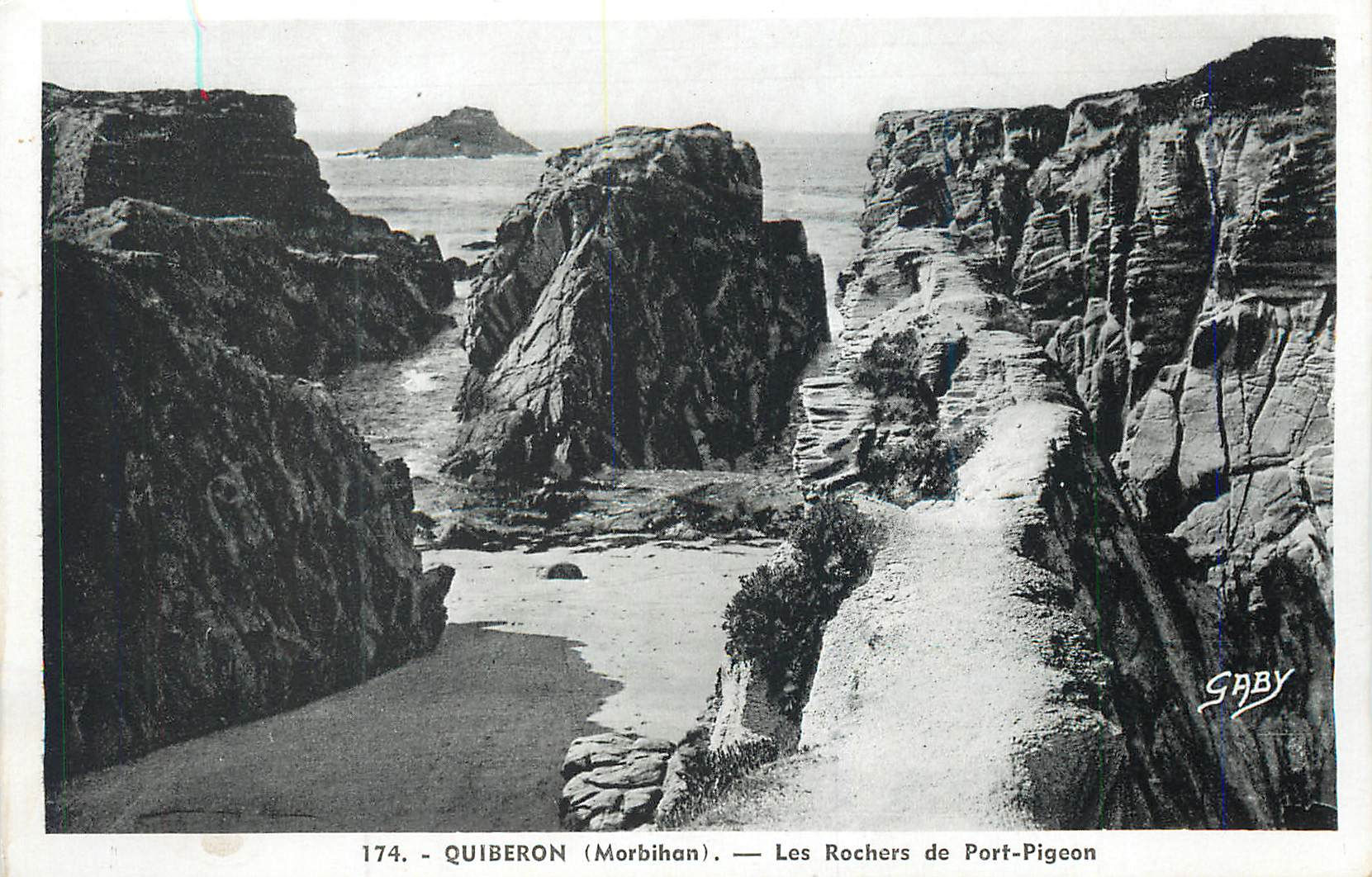 Quiberon (Morbihan) — Die Felsen von Port-Pigeon — Saby
