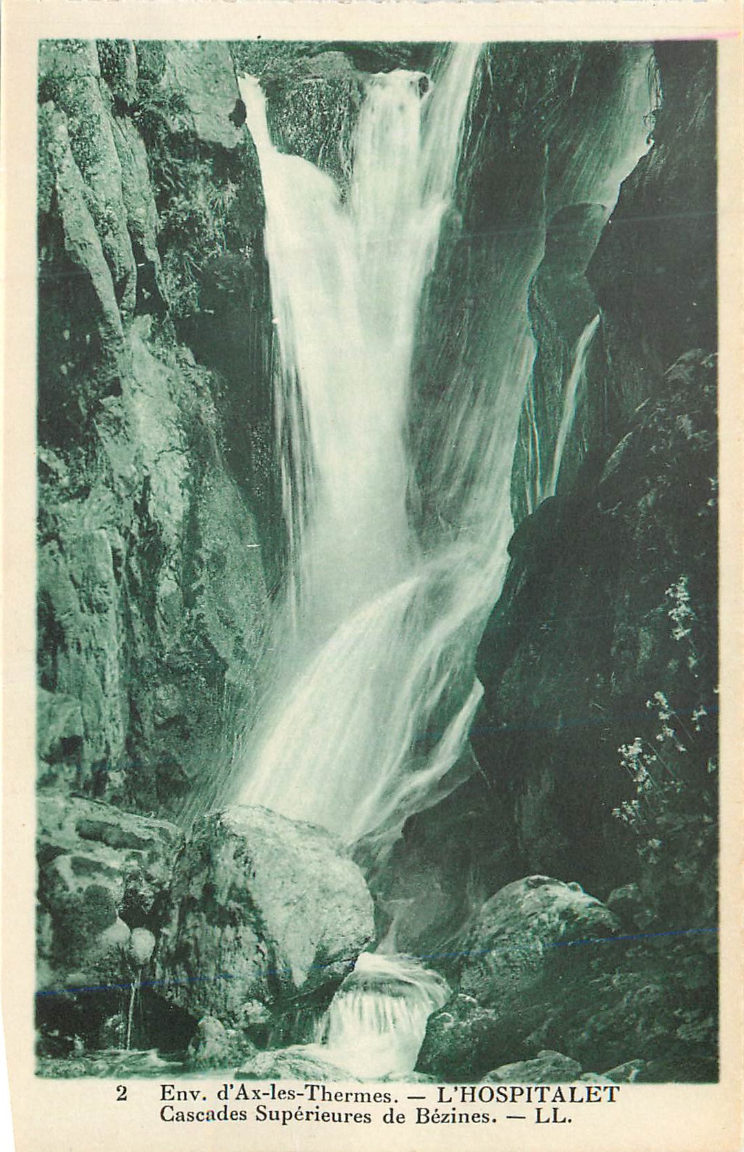 CPA Env d'Ax les Thermes l'Hospitalet Cascades superieures de Bezines