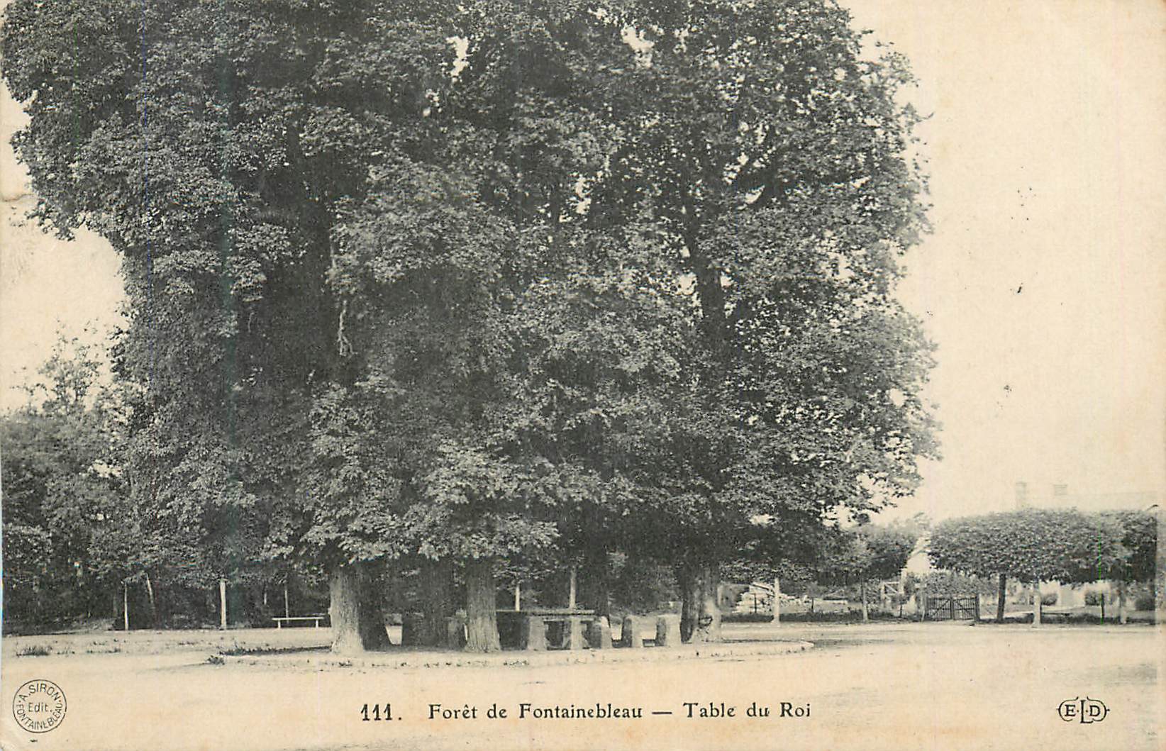 Wald von Fontainebleau — Königstisch — Siron Edit. Nr. 114
