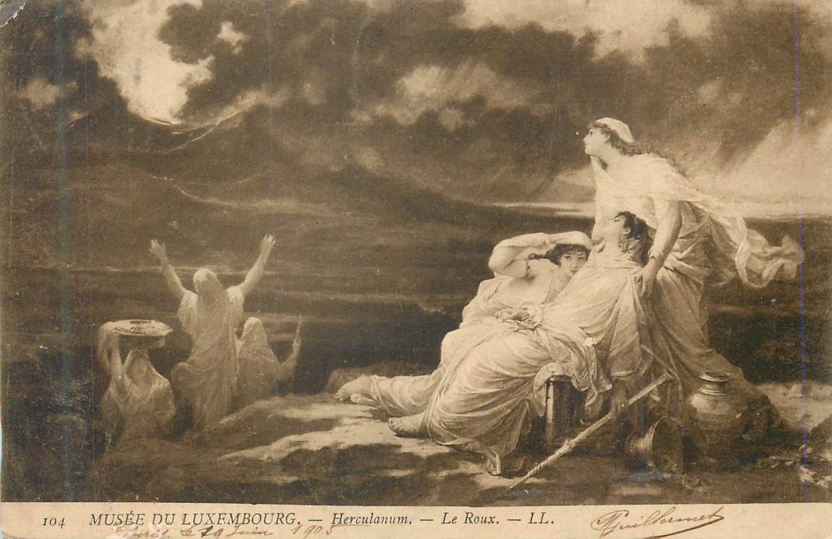 CPA Musee du Luxembourg Herculanum Le Roux