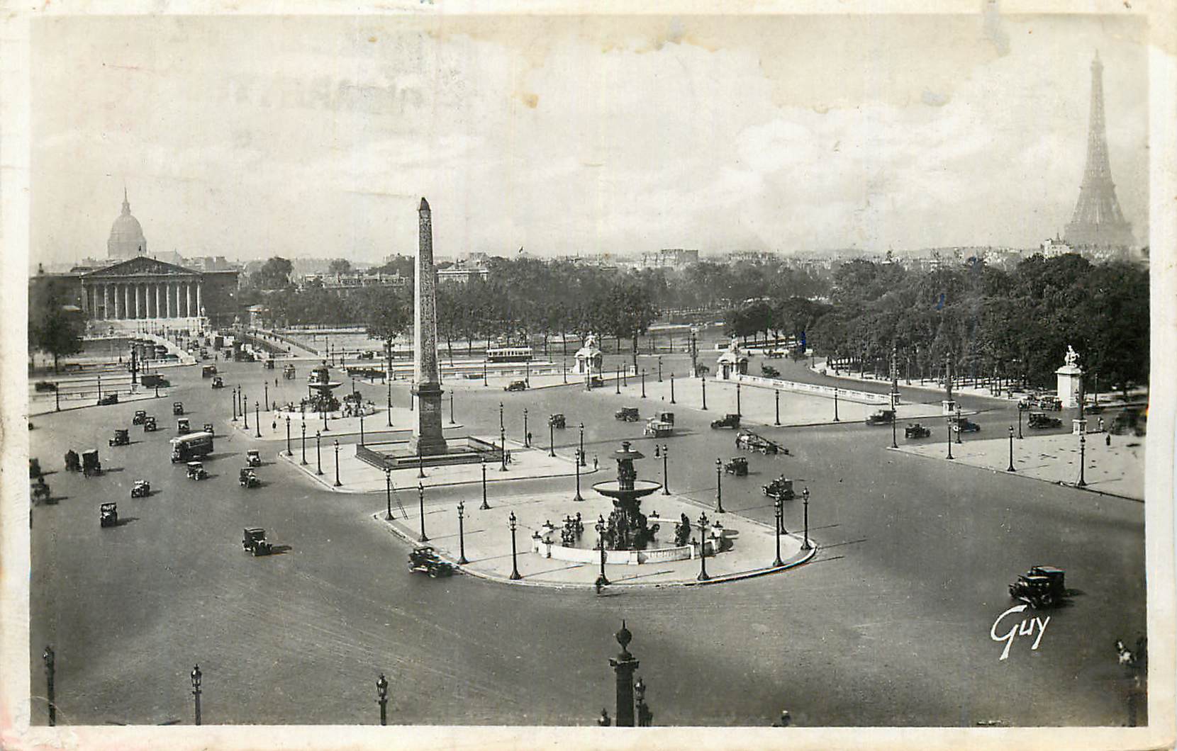 CPM Paris et ses Merveilles Place de la Concorde Tour Eiffel