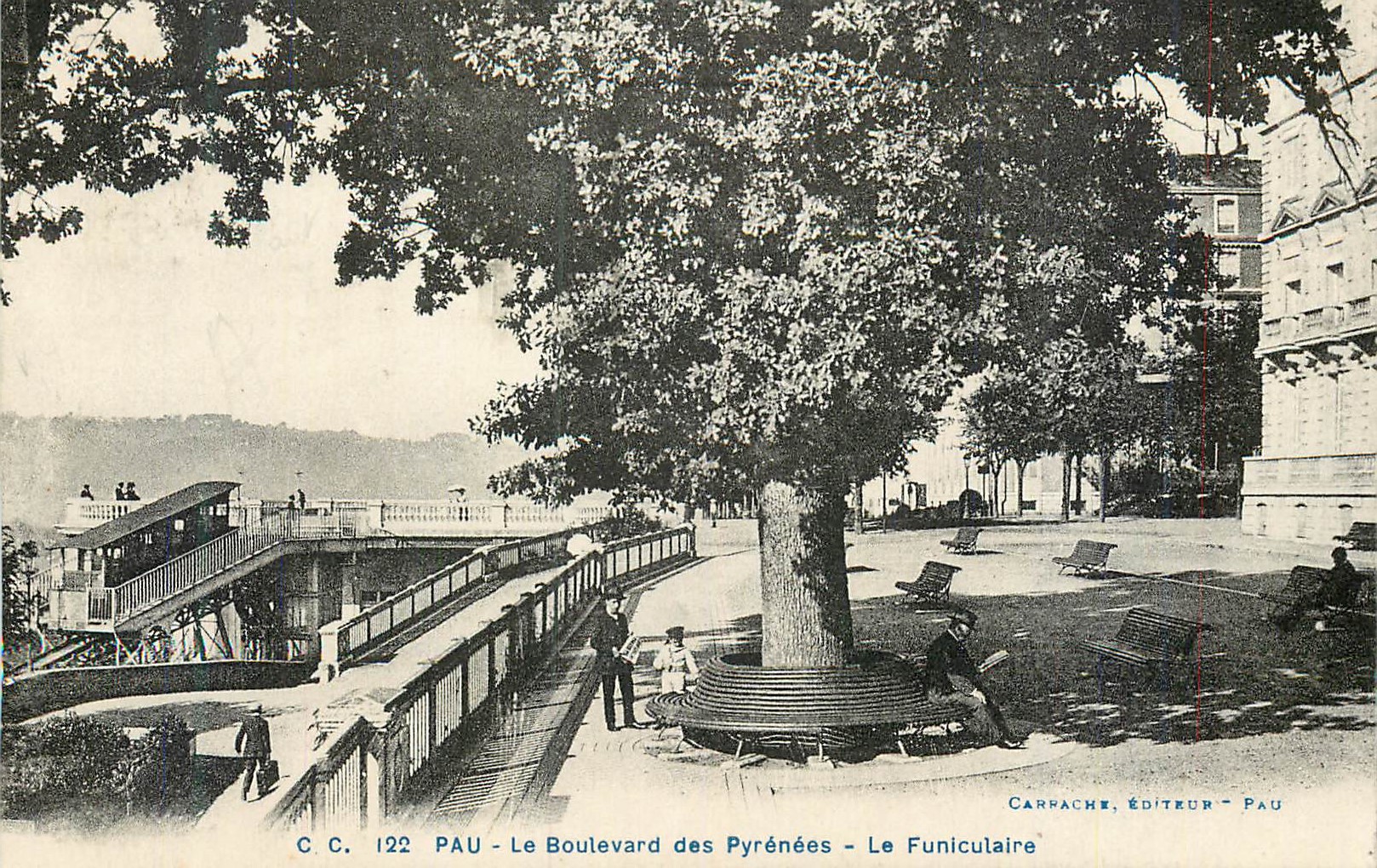 Pau - Le Boulevard des Pyrénées - Le Funiculaire