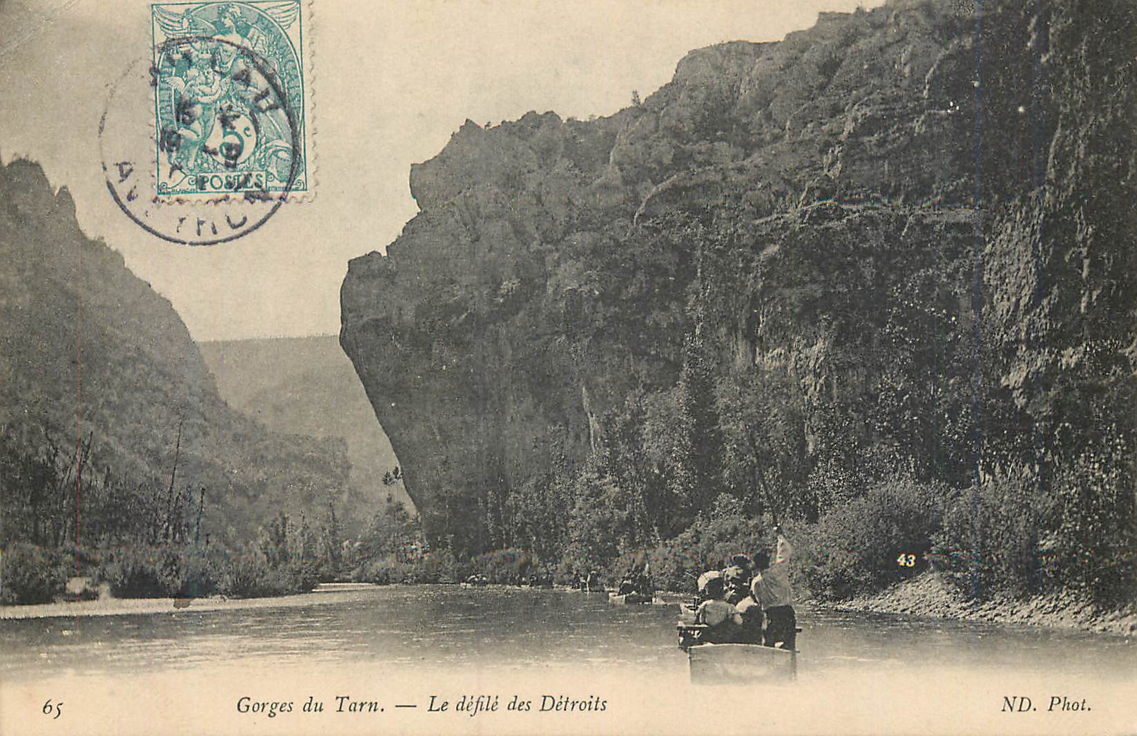 CPA Gorges du Tarn Le Defile des Detroits