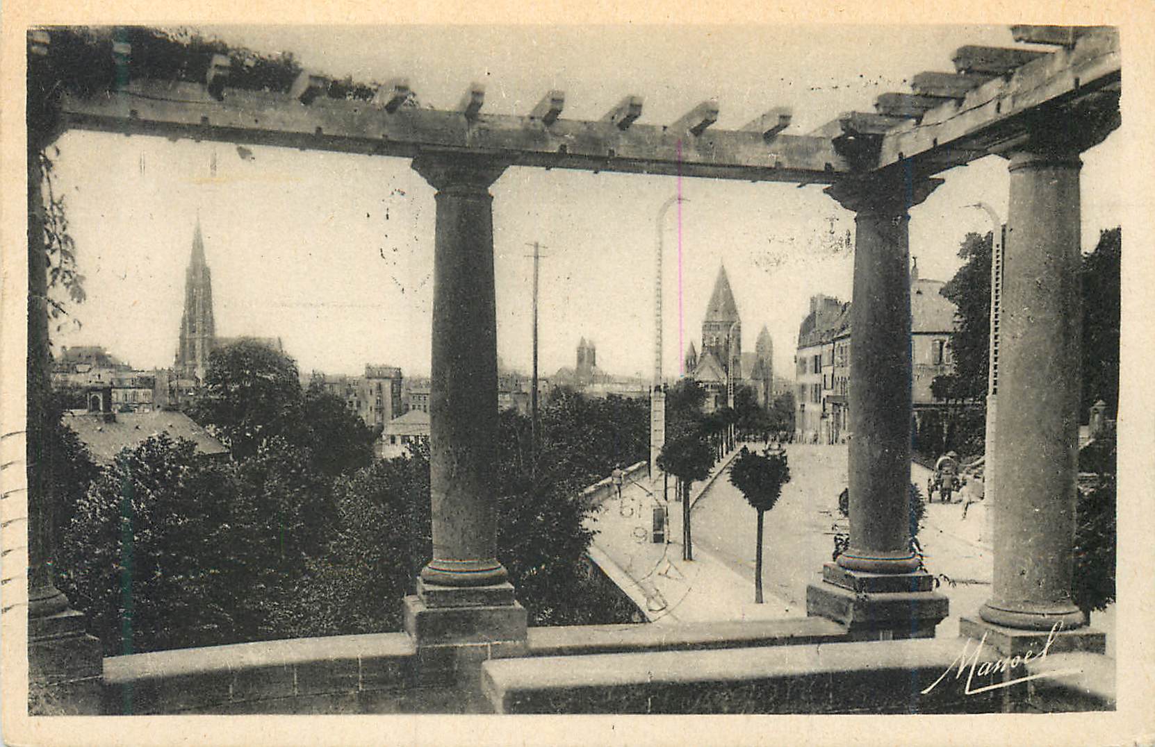 CPA Metz Vue prise du Belvedere de l'Esplanade