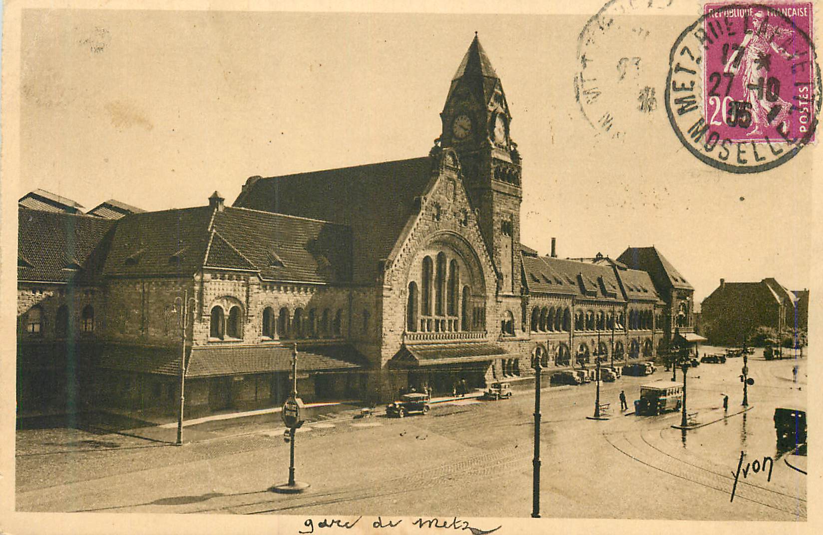 CPA Metz (Moselle) La Douce France La Gare Centrale