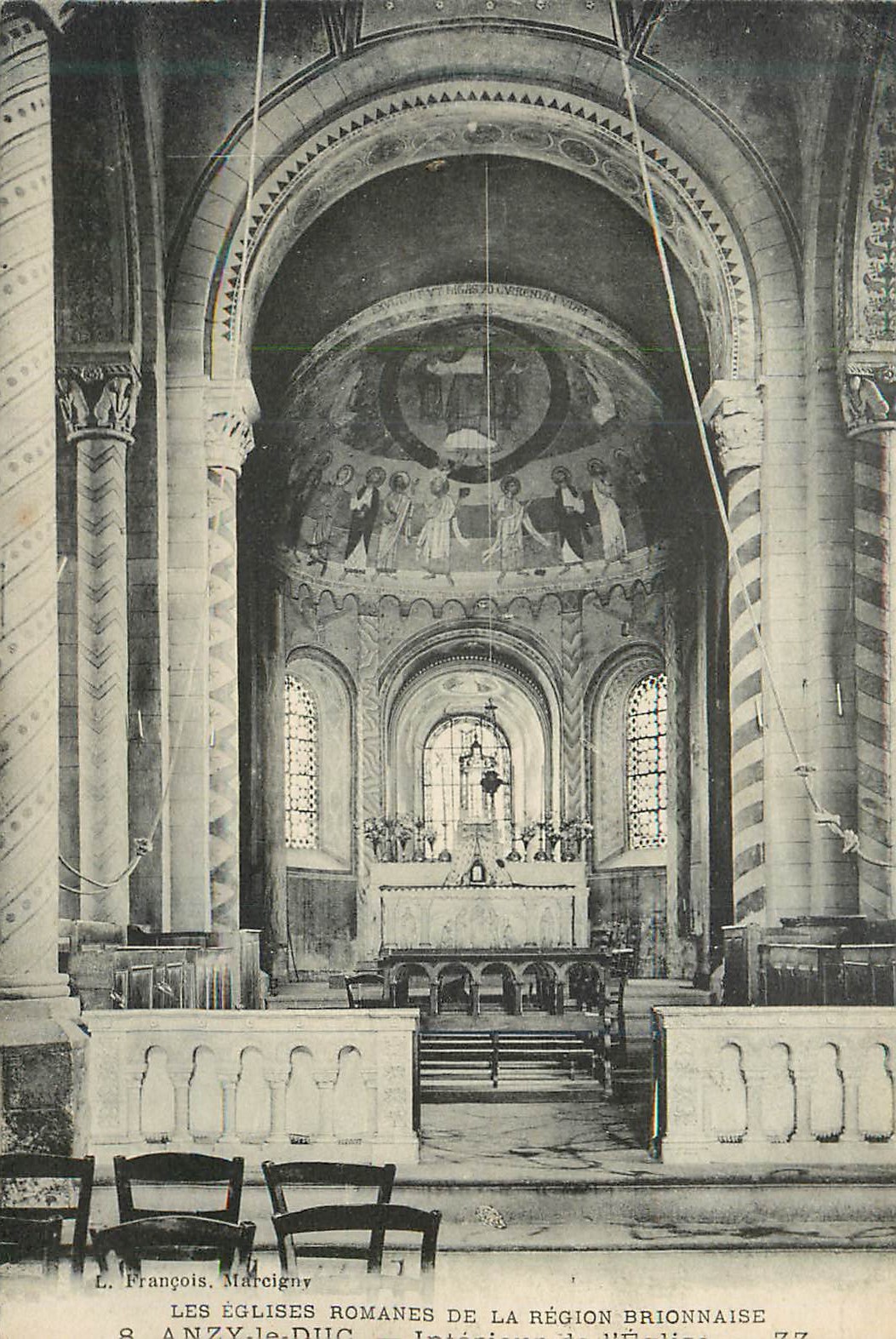 CPA Anzy le Duc Les Eglises Romaines de la Region Brionnaise