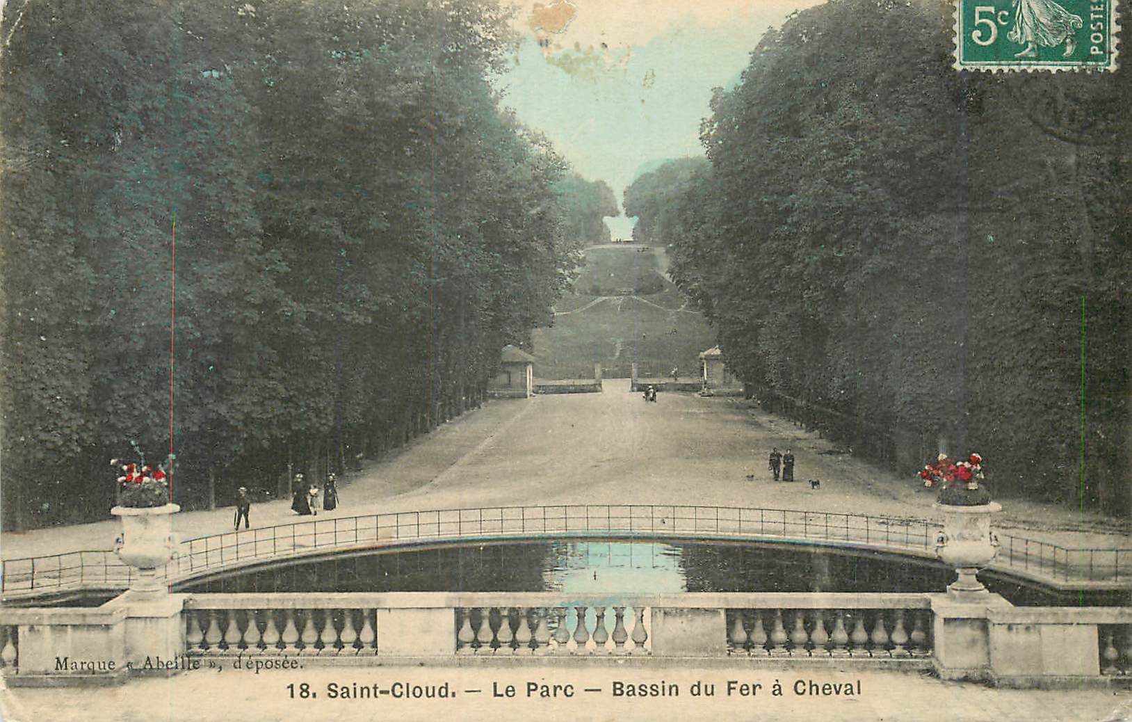 CPA Saint Cloud Le Parc Bassin du Fer a Cheval