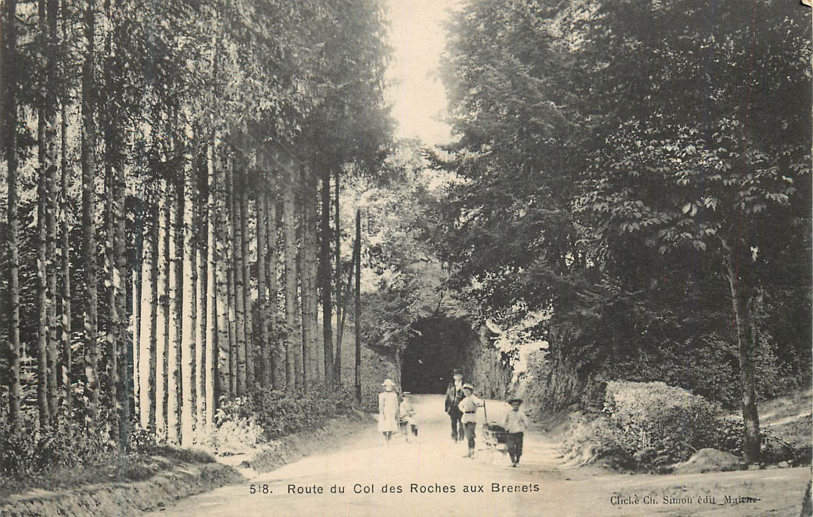 CPA Route du Col des Roches aux Brenets