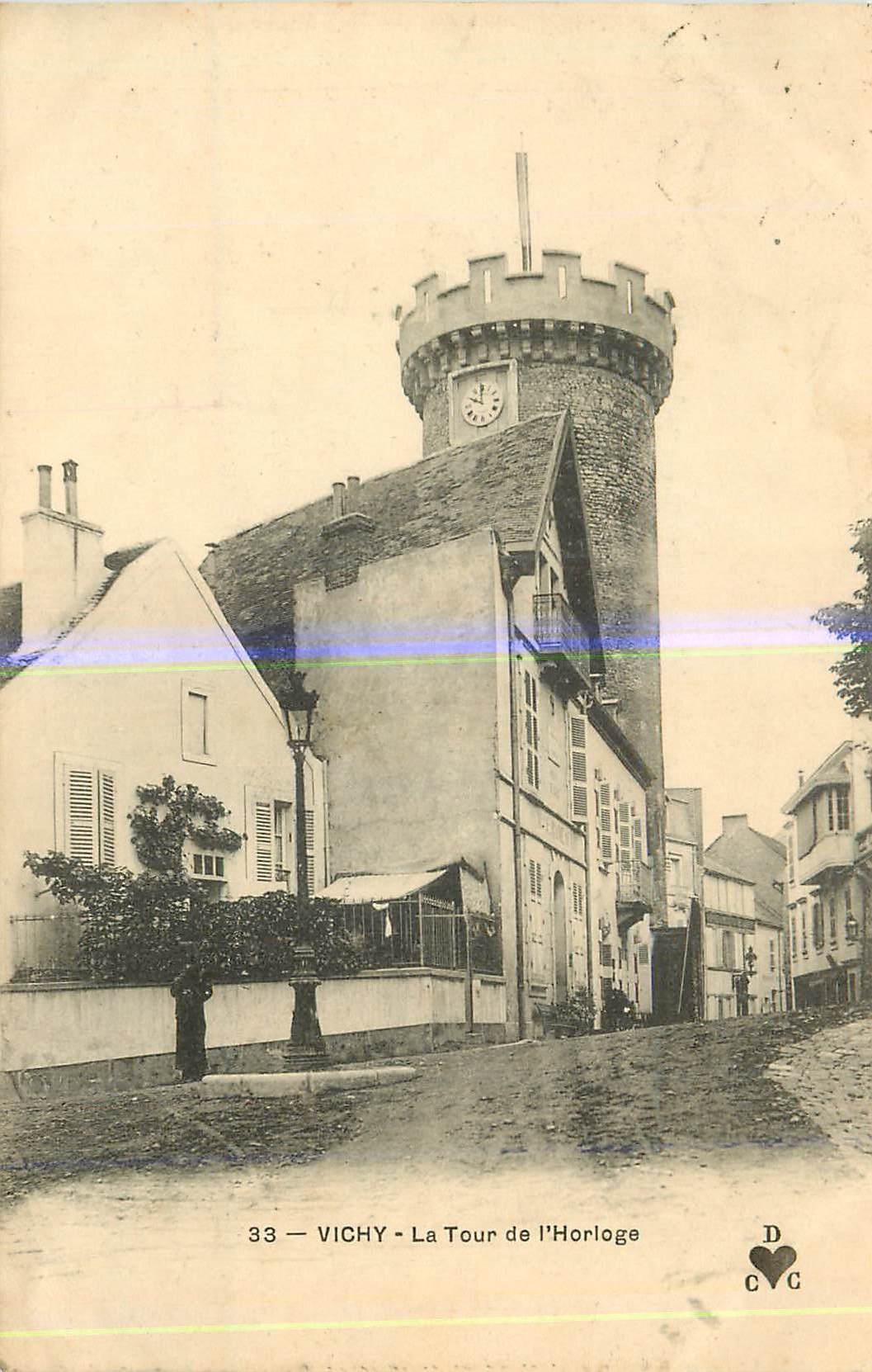 CPA Vichy La Tour de l'Horloge