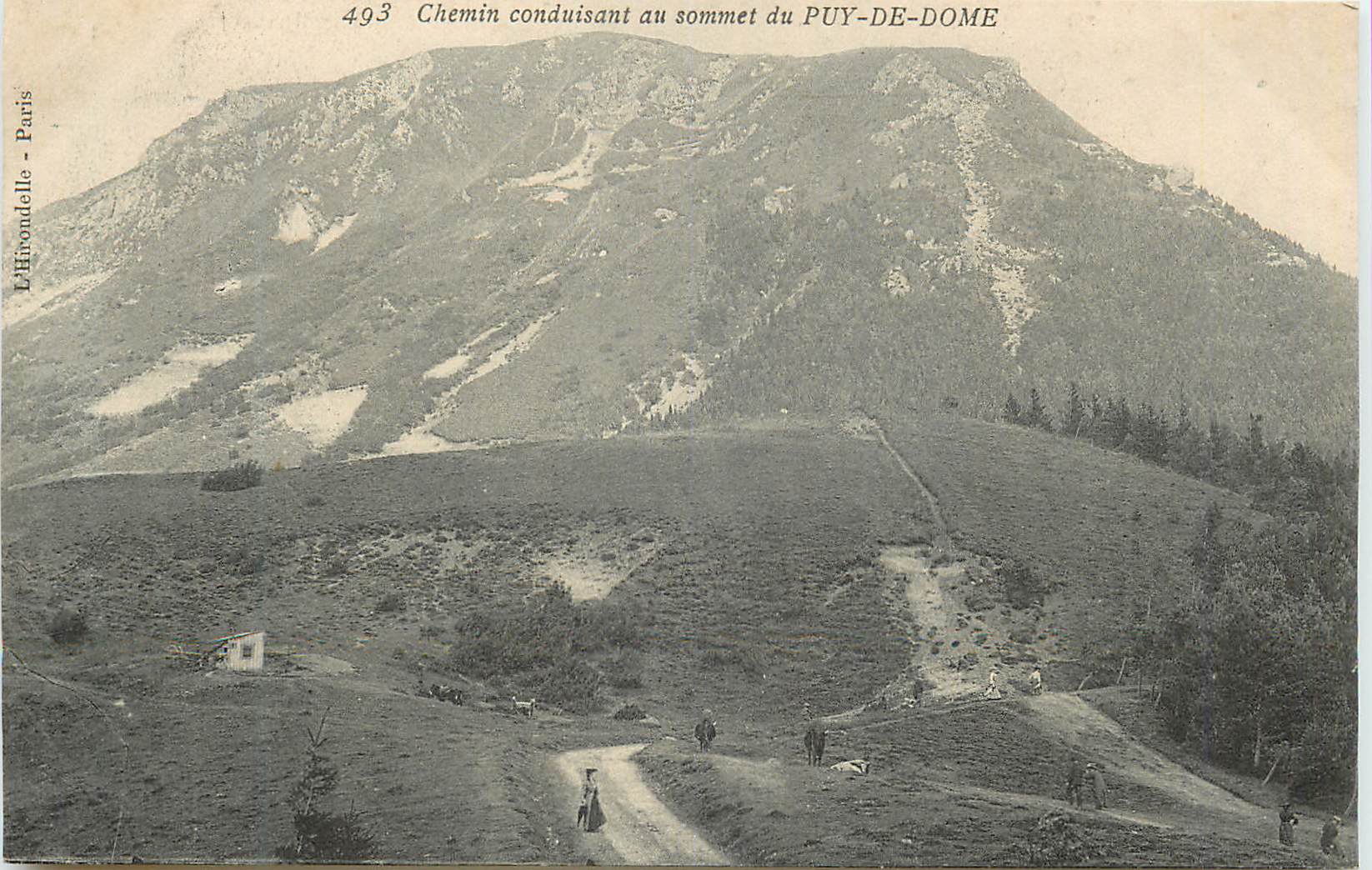 Chemin conduisant au sommet du PUY-DE-DOME — L'Hironnelle - Paris, n° 493