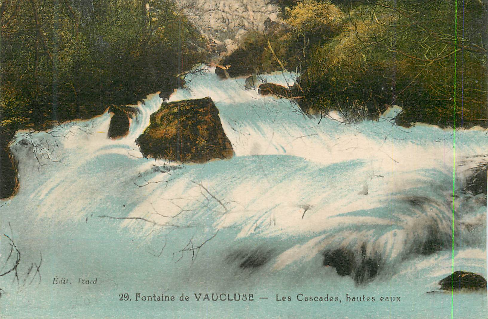 CPA Fontaine de Vaucluse Les Cascades Hautes Eaux