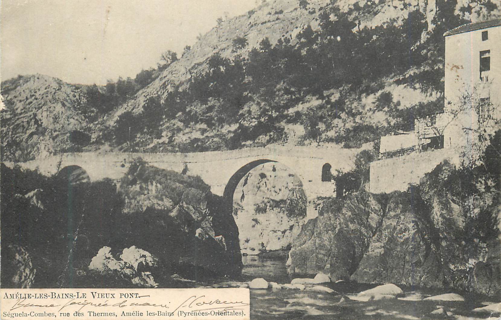 CPA Amelie les Bains Vieux Pont