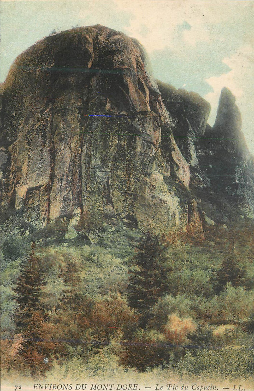 CPA Environs de Mont Dore Le Pic du Capucin