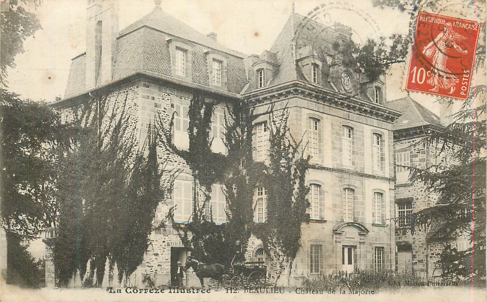 CPA Beaulieu Correze Illustree Chateau de la Majore