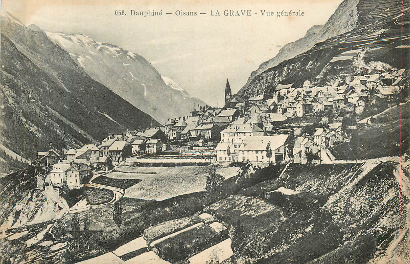 CPA Dauphine Oisans La Grave Vue Generale