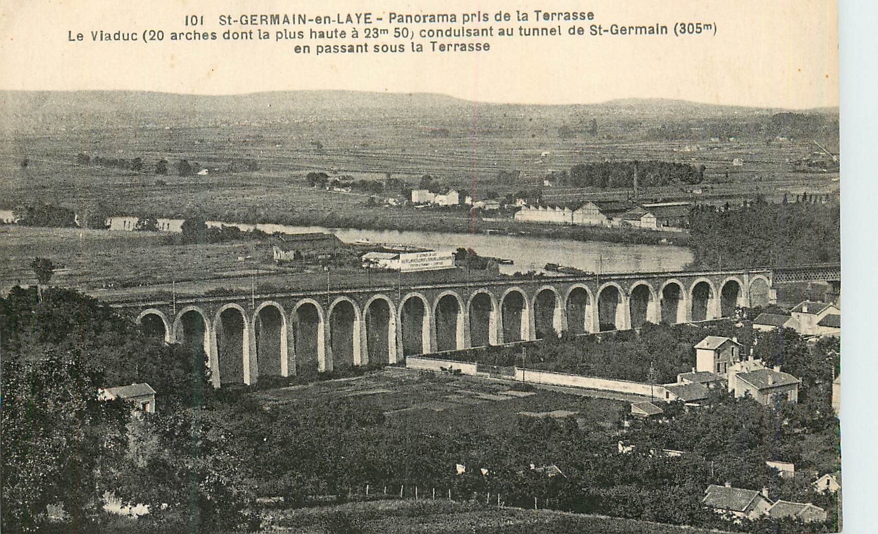 CPA St Germain en Laye Panorama pris de la Terrasse