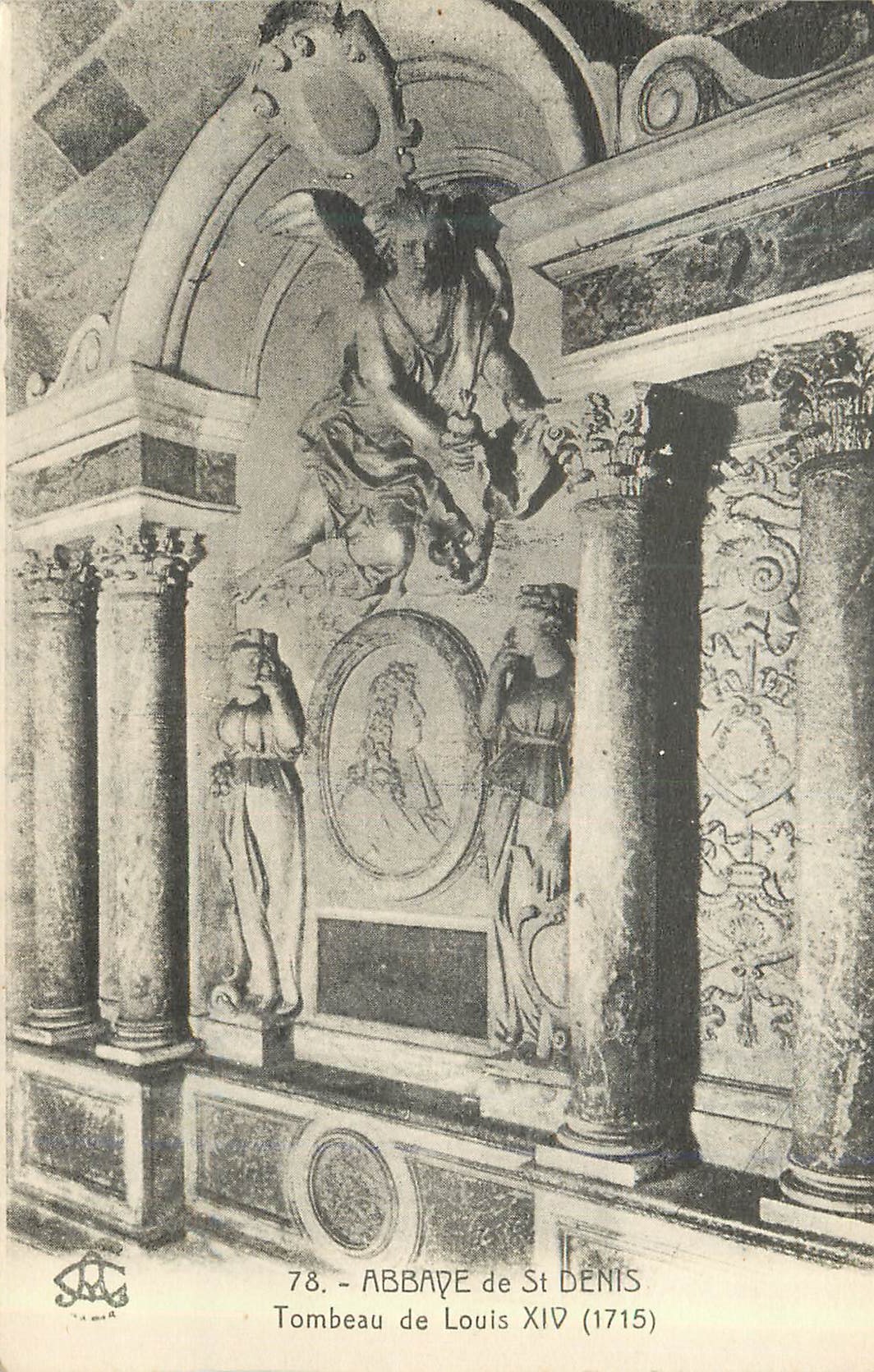 CPA Abbaye de St Denis Tombeau de Louis XIV (1715)