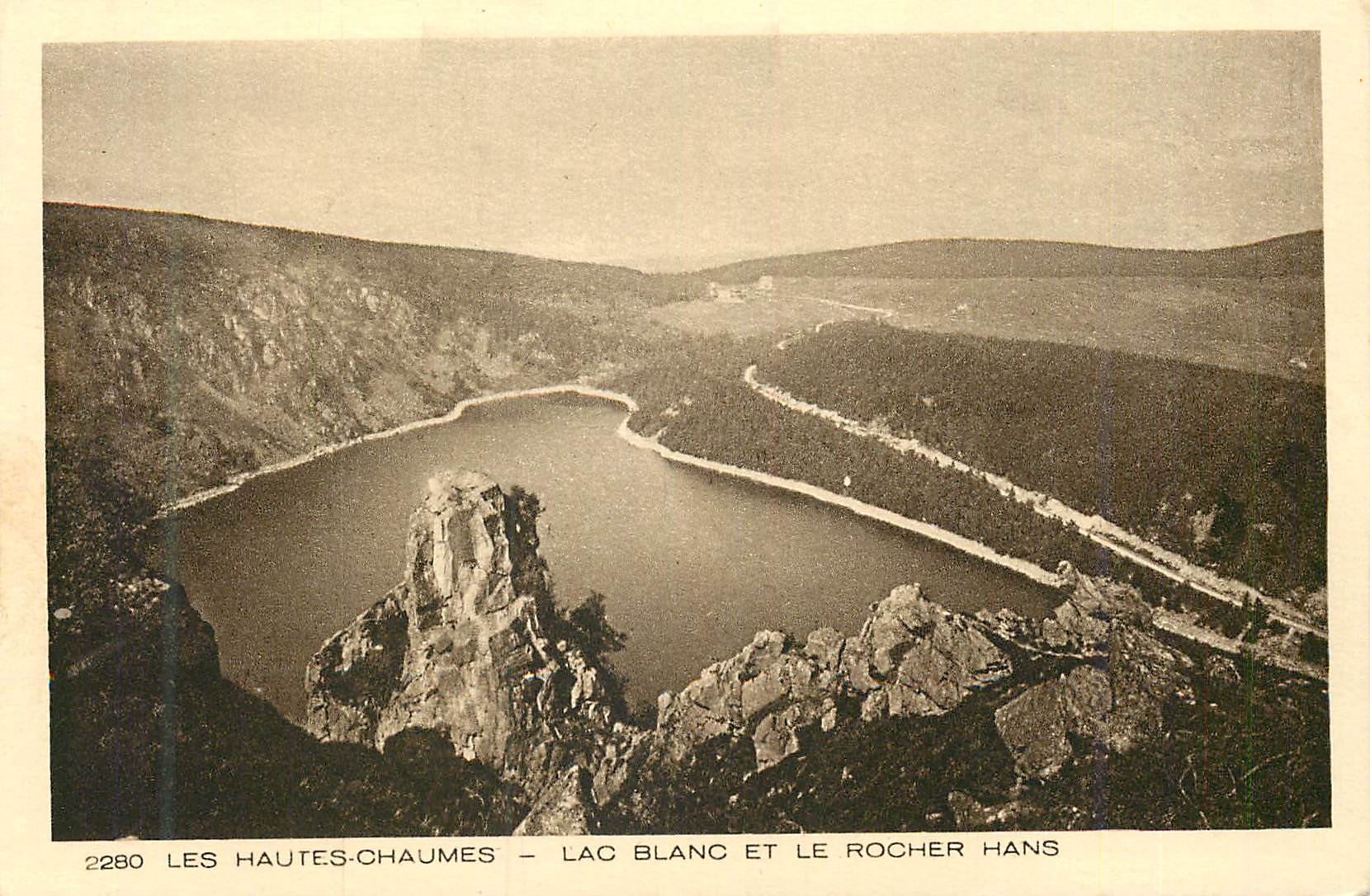 CPA Les Hautes Chaumes Lac Blanc et le Rocher Hans