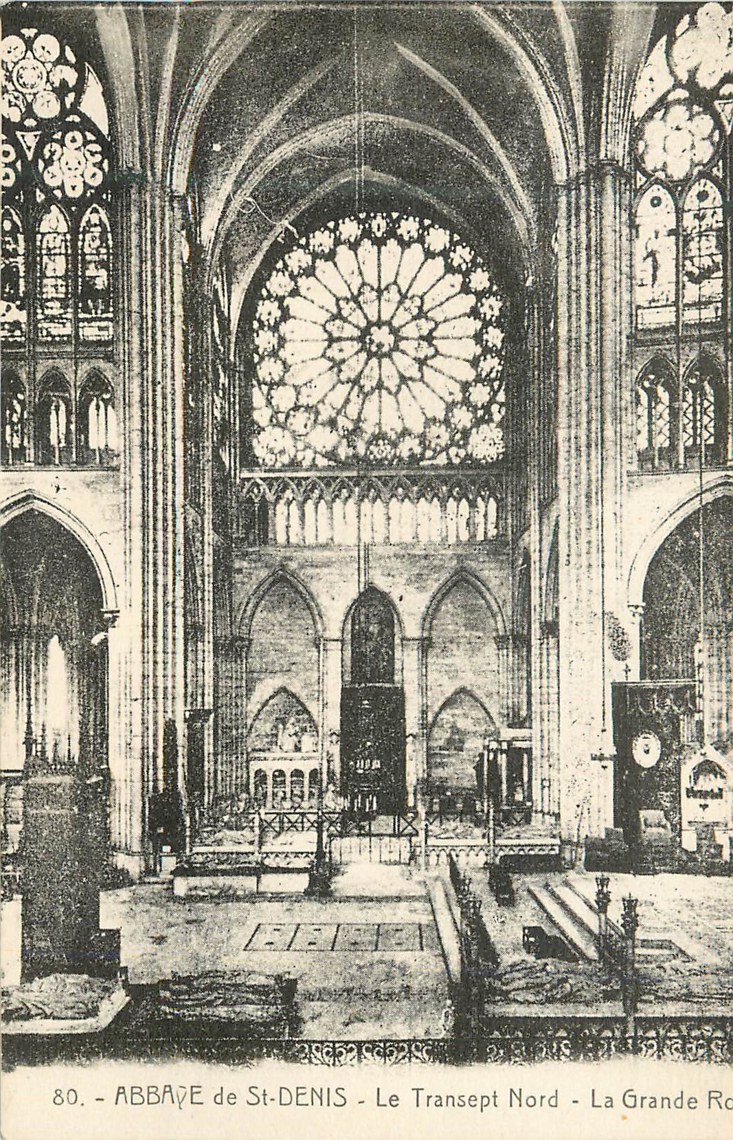 CPA Abbaye de St Denis Le Transept Nord