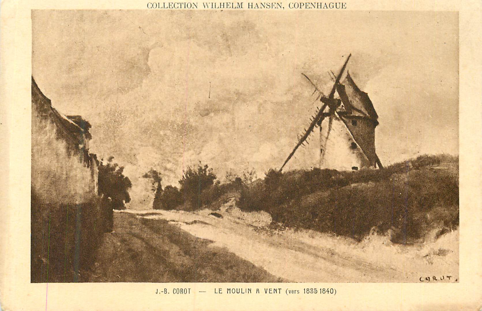 CPA Collection Wilhelm Hansen Copenhague Le Moulin a Vent